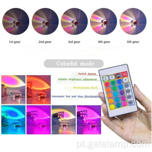 Lâmpada LED oval de vidro de cristal colorido